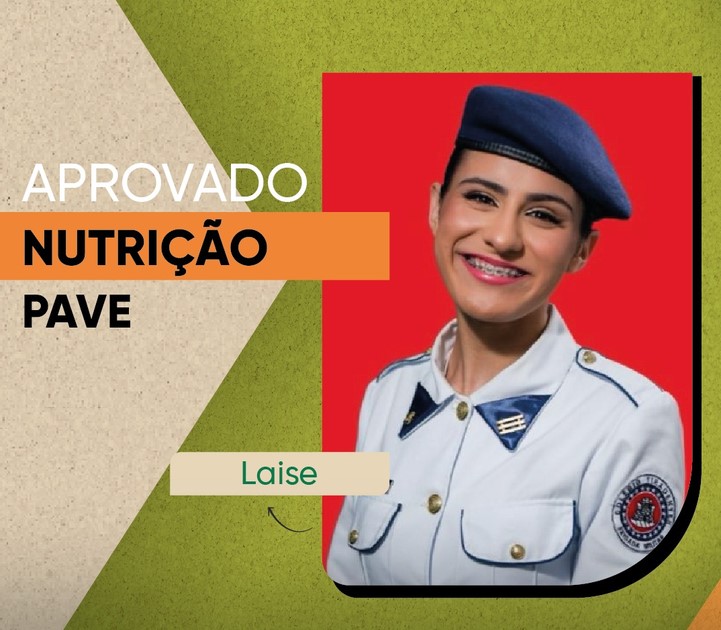 Laise, aprovado(a) em Nutrição pelo PAVE na UFPel