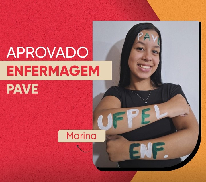 Marina, aprovado(a) em Enfermagem pelo PAVE na UFPel